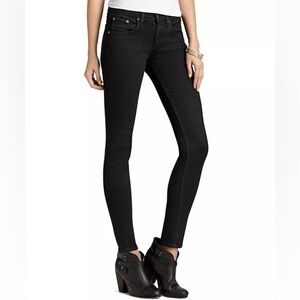 RAG & BONE high rise dark wash coal size 26